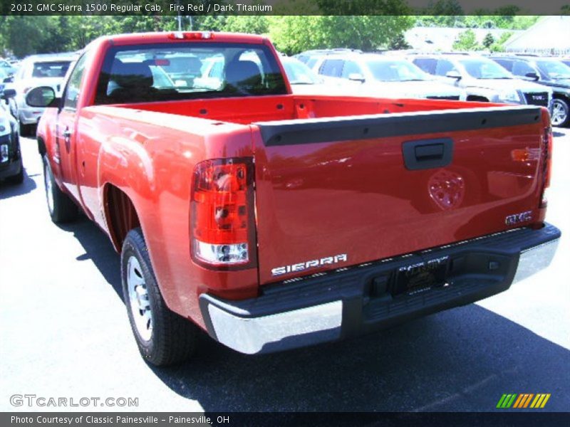 Fire Red / Dark Titanium 2012 GMC Sierra 1500 Regular Cab
