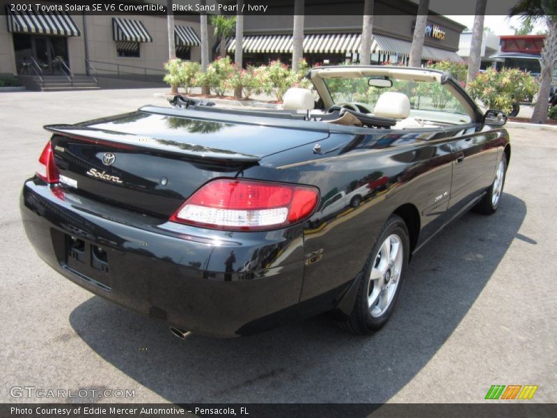 Black Sand Pearl / Ivory 2001 Toyota Solara SE V6 Convertible