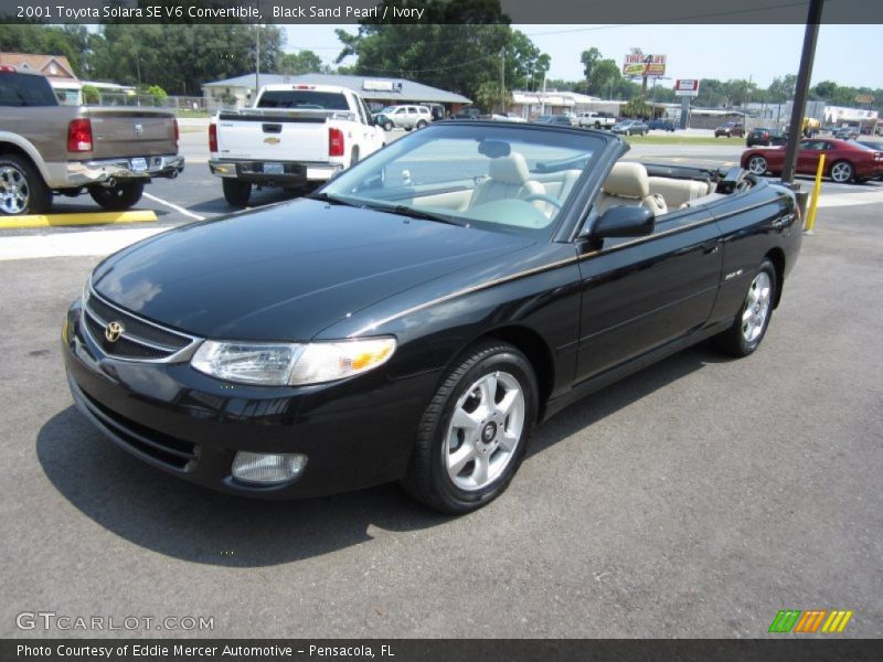 Black Sand Pearl / Ivory 2001 Toyota Solara SE V6 Convertible