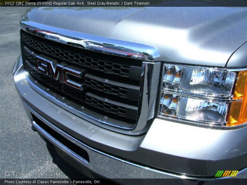 Steel Gray Metallic / Dark Titanium 2012 GMC Sierra 3500HD Regular Cab 4x4