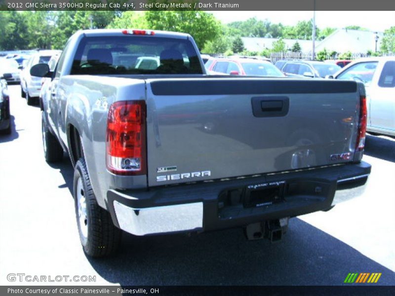Steel Gray Metallic / Dark Titanium 2012 GMC Sierra 3500HD Regular Cab 4x4