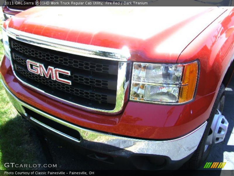 Fire Red / Dark Titanium 2011 GMC Sierra 3500HD Work Truck Regular Cab Utility
