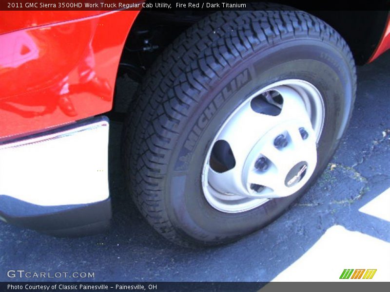 Fire Red / Dark Titanium 2011 GMC Sierra 3500HD Work Truck Regular Cab Utility