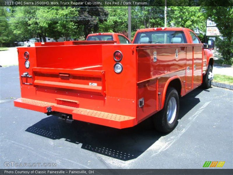 Fire Red / Dark Titanium 2011 GMC Sierra 3500HD Work Truck Regular Cab Utility
