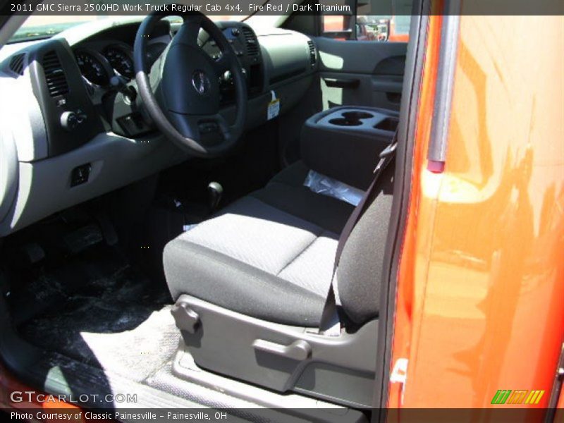 Fire Red / Dark Titanium 2011 GMC Sierra 2500HD Work Truck Regular Cab 4x4