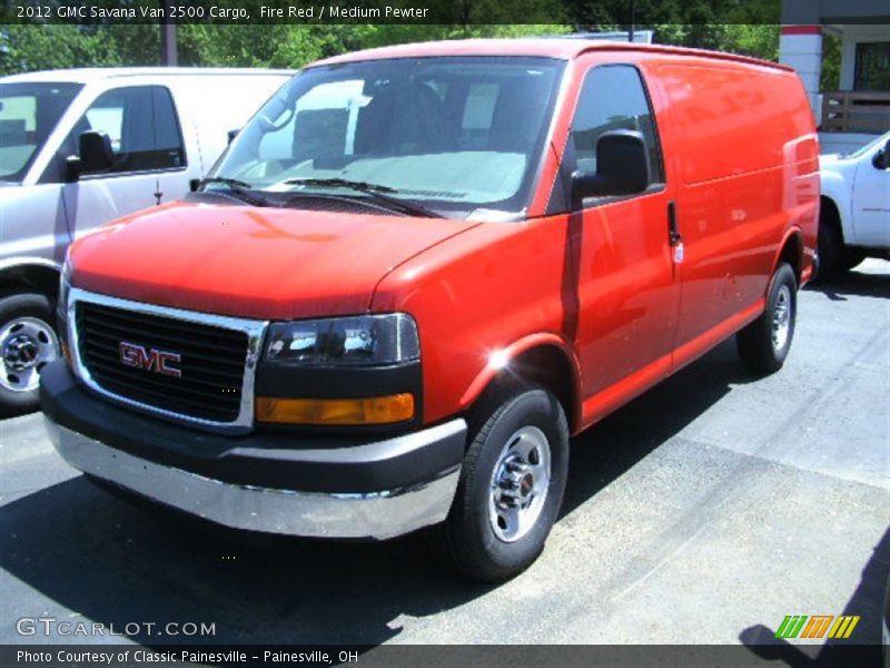 Fire Red / Medium Pewter 2012 GMC Savana Van 2500 Cargo