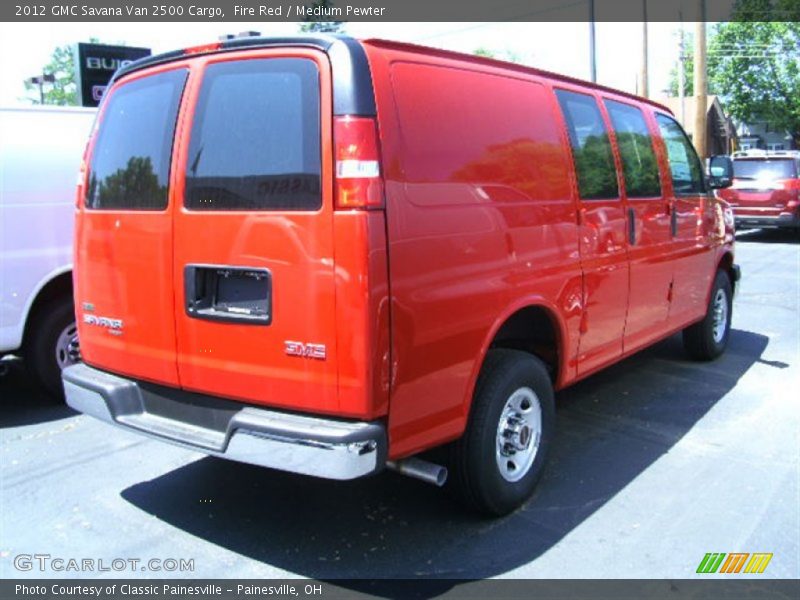 Fire Red / Medium Pewter 2012 GMC Savana Van 2500 Cargo