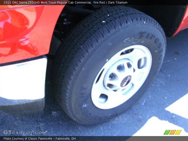 Fire Red / Dark Titanium 2011 GMC Sierra 2500HD Work Truck Regular Cab Commercial