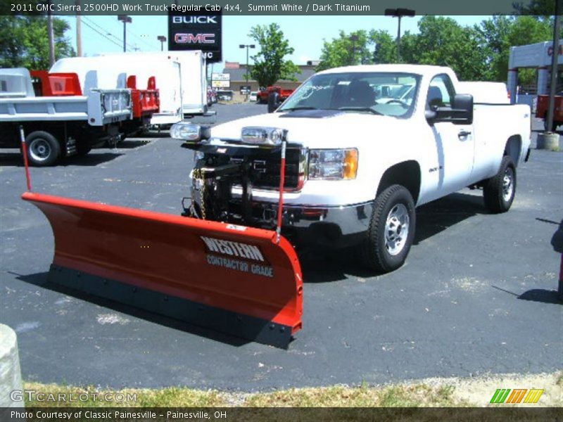 Summit White / Dark Titanium 2011 GMC Sierra 2500HD Work Truck Regular Cab 4x4