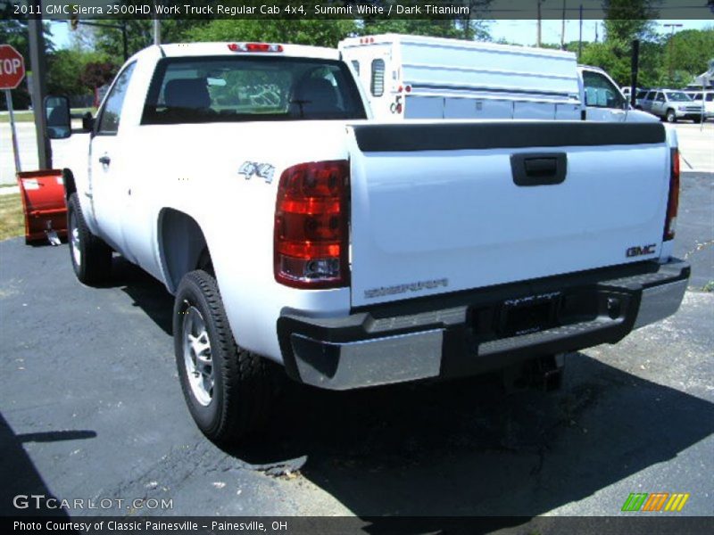Summit White / Dark Titanium 2011 GMC Sierra 2500HD Work Truck Regular Cab 4x4
