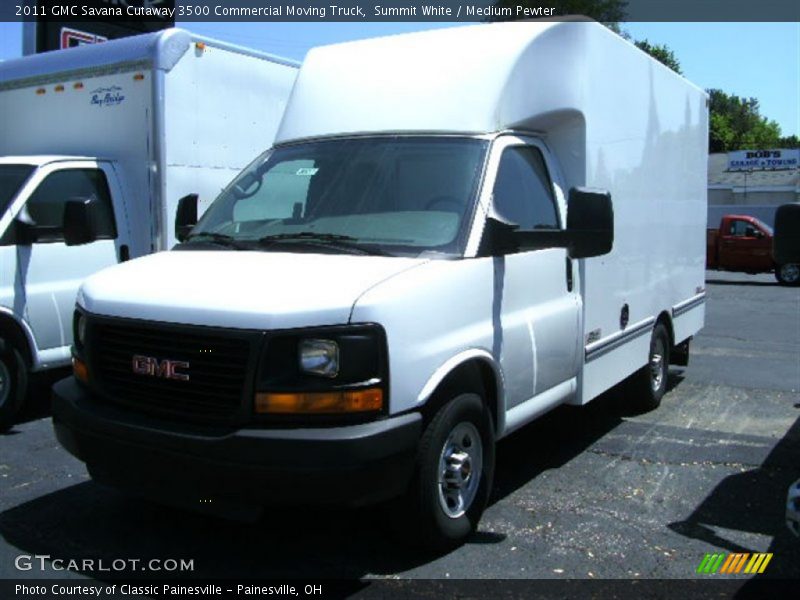 Summit White / Medium Pewter 2011 GMC Savana Cutaway 3500 Commercial Moving Truck