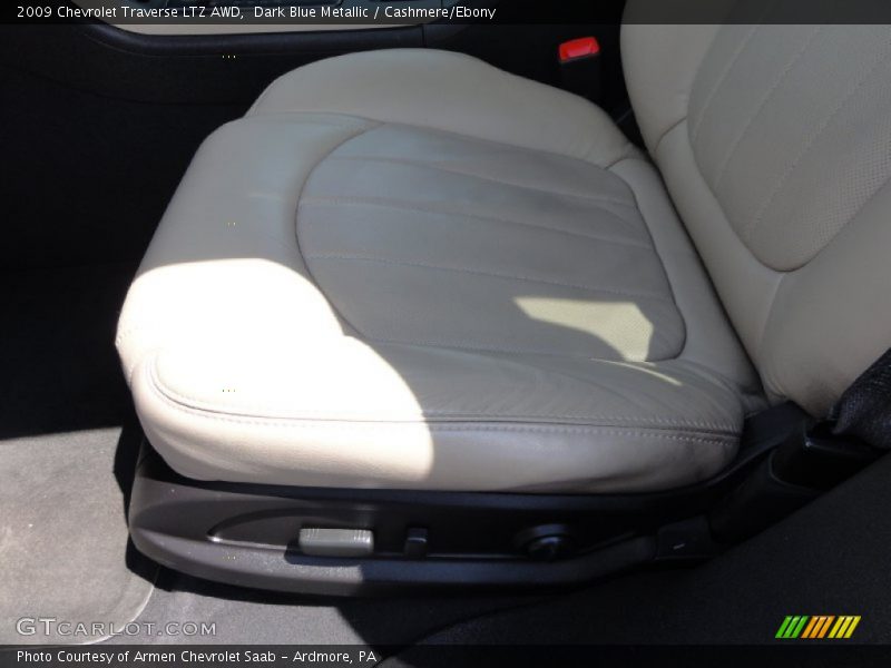 Dark Blue Metallic / Cashmere/Ebony 2009 Chevrolet Traverse LTZ AWD