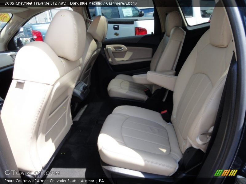 Dark Blue Metallic / Cashmere/Ebony 2009 Chevrolet Traverse LTZ AWD