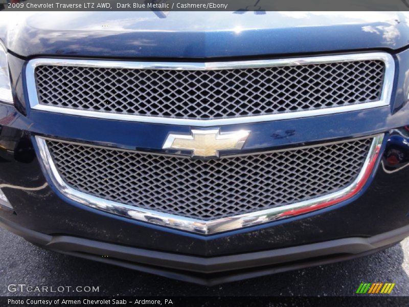 Dark Blue Metallic / Cashmere/Ebony 2009 Chevrolet Traverse LTZ AWD