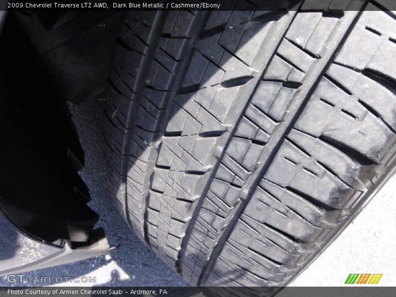 Dark Blue Metallic / Cashmere/Ebony 2009 Chevrolet Traverse LTZ AWD