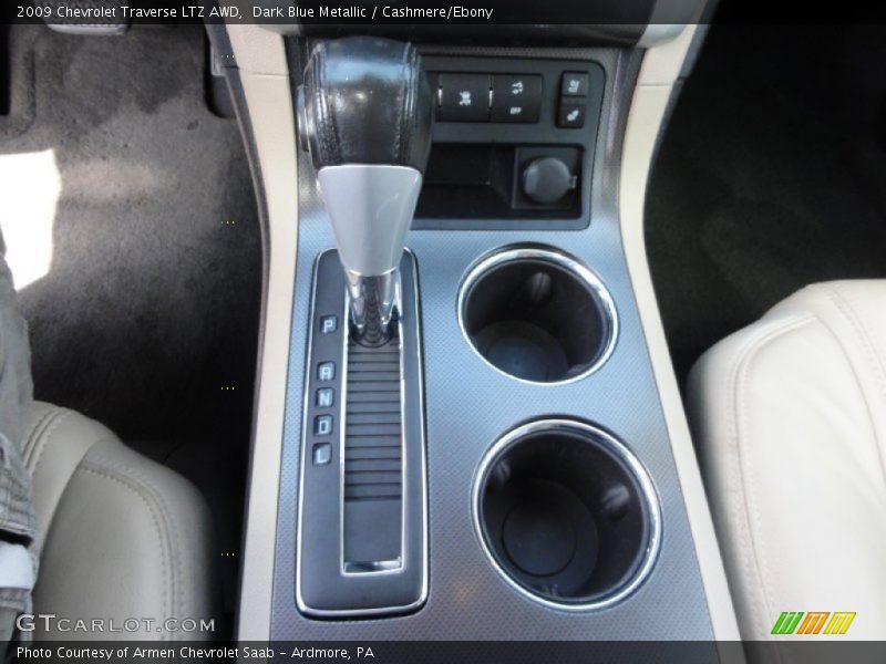 Dark Blue Metallic / Cashmere/Ebony 2009 Chevrolet Traverse LTZ AWD