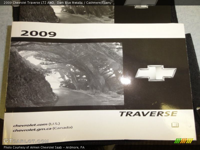 Dark Blue Metallic / Cashmere/Ebony 2009 Chevrolet Traverse LTZ AWD