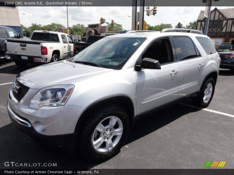 Quicksilver Metallic / Ebony 2009 GMC Acadia SLE