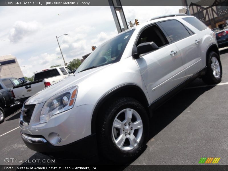 Quicksilver Metallic / Ebony 2009 GMC Acadia SLE