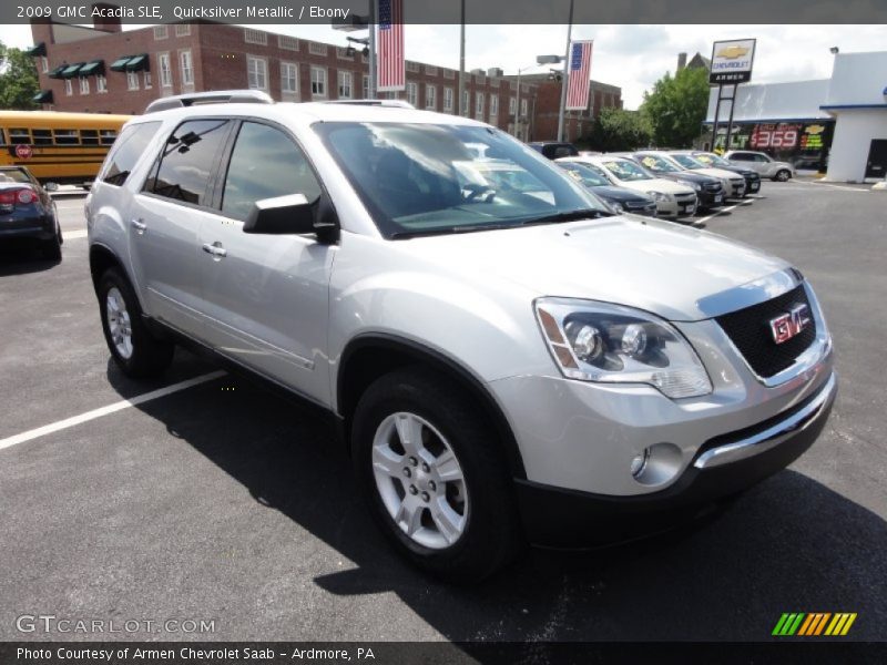Quicksilver Metallic / Ebony 2009 GMC Acadia SLE
