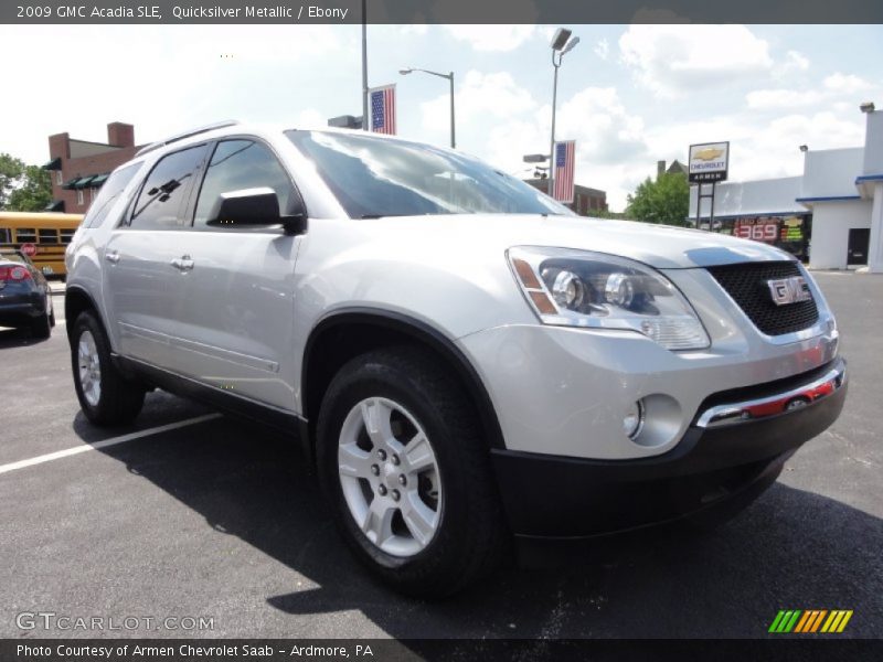 Quicksilver Metallic / Ebony 2009 GMC Acadia SLE