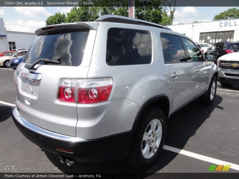 Quicksilver Metallic / Ebony 2009 GMC Acadia SLE