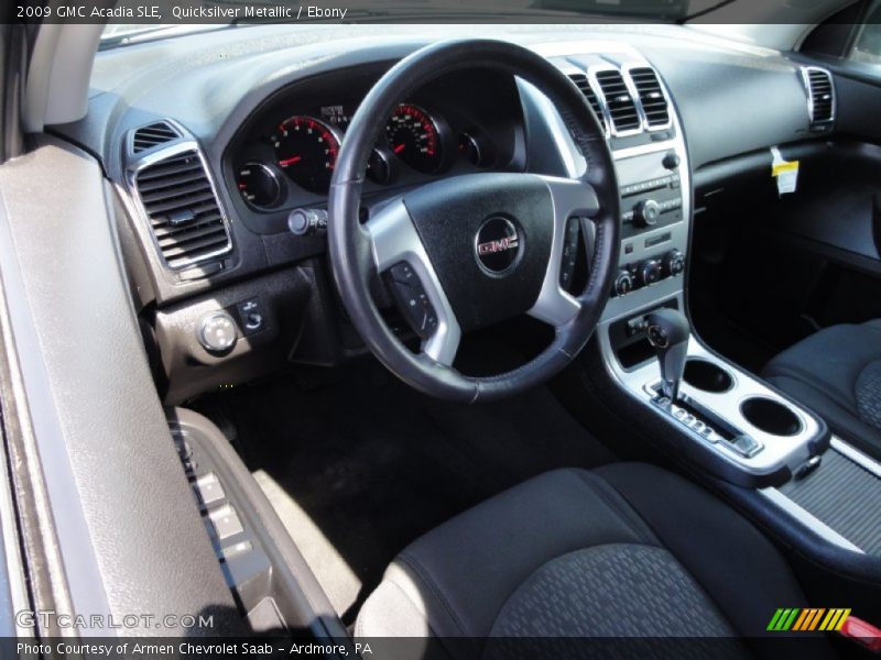 Quicksilver Metallic / Ebony 2009 GMC Acadia SLE