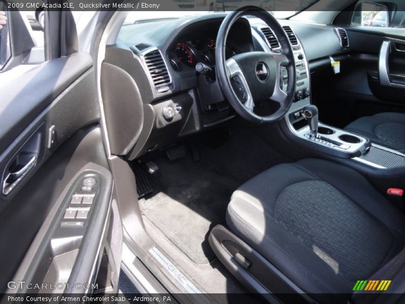 Quicksilver Metallic / Ebony 2009 GMC Acadia SLE