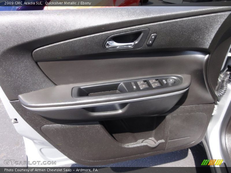 Quicksilver Metallic / Ebony 2009 GMC Acadia SLE