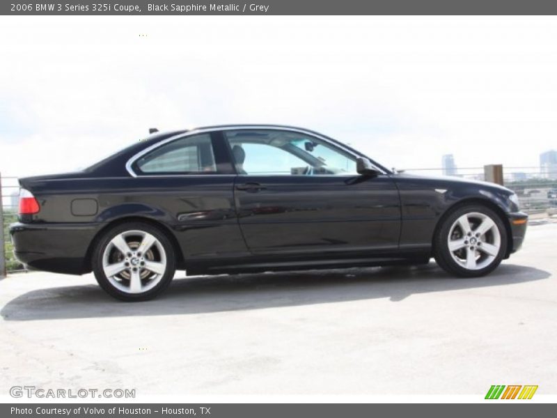 Black Sapphire Metallic / Grey 2006 BMW 3 Series 325i Coupe