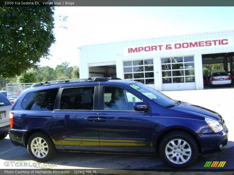 Velvet Blue / Beige 2006 Kia Sedona EX