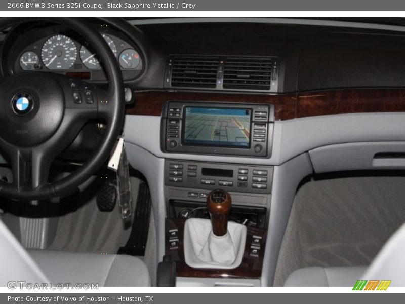 Black Sapphire Metallic / Grey 2006 BMW 3 Series 325i Coupe