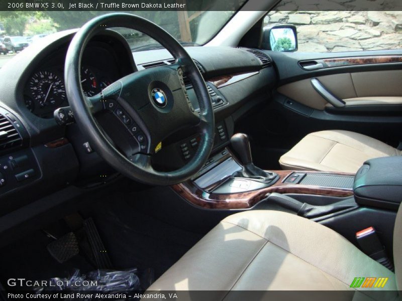 Jet Black / Truffle Brown Dakota Leather 2006 BMW X5 3.0i