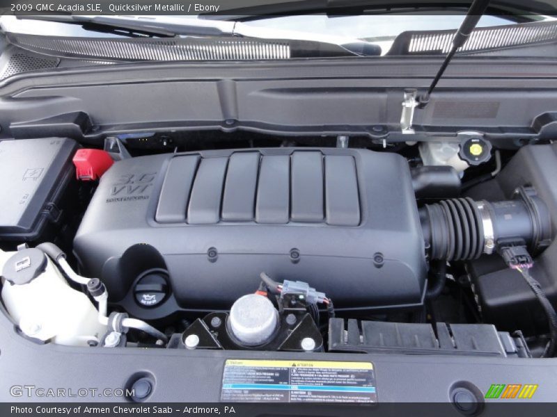 Quicksilver Metallic / Ebony 2009 GMC Acadia SLE