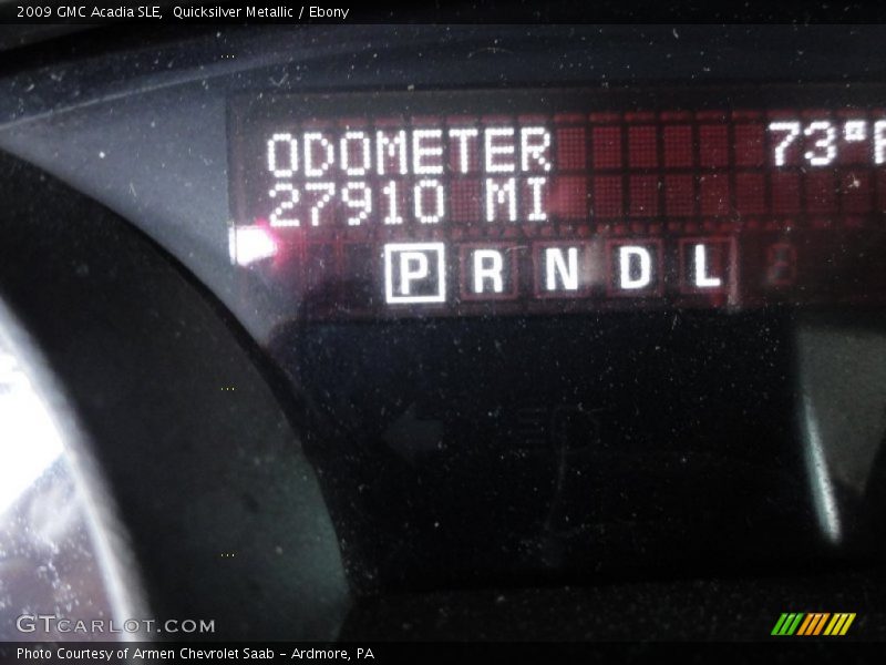 Quicksilver Metallic / Ebony 2009 GMC Acadia SLE