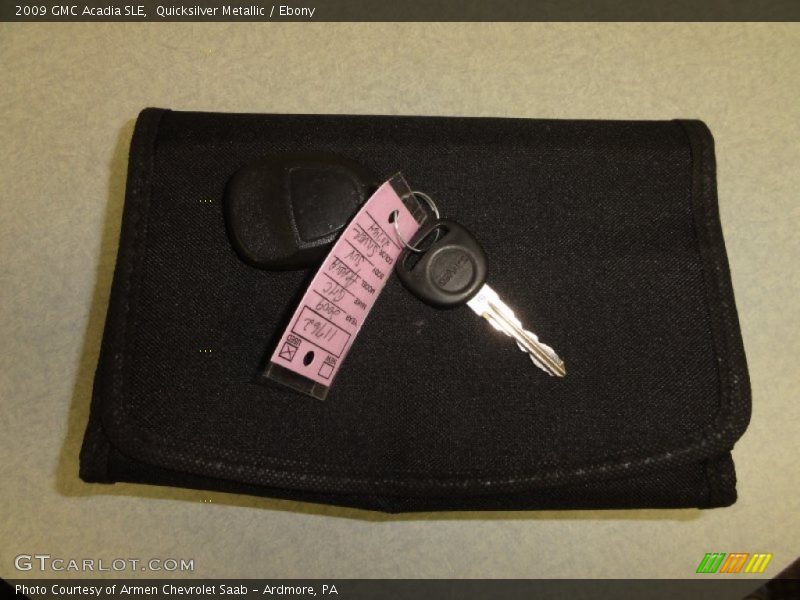 Quicksilver Metallic / Ebony 2009 GMC Acadia SLE