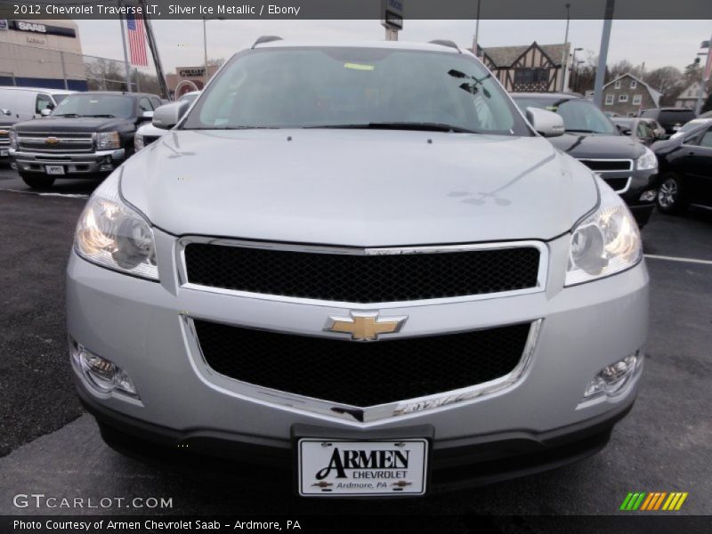 Silver Ice Metallic / Ebony 2012 Chevrolet Traverse LT