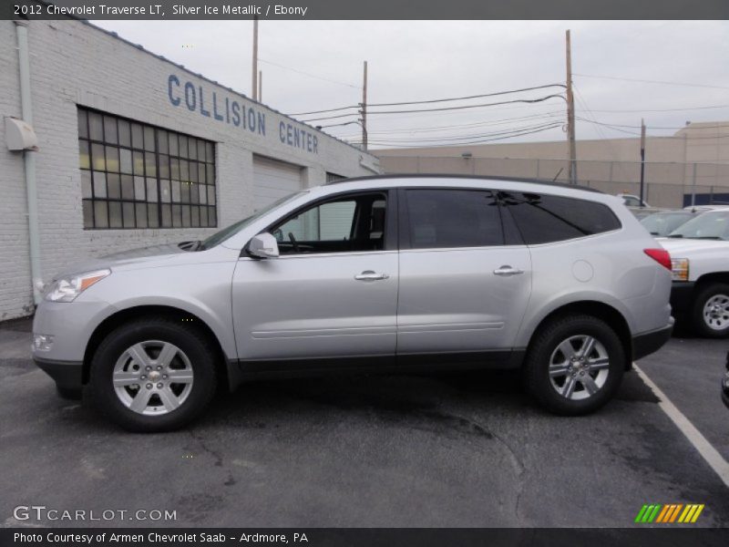 Silver Ice Metallic / Ebony 2012 Chevrolet Traverse LT