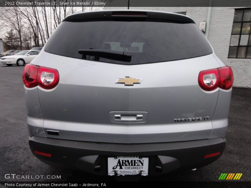 Silver Ice Metallic / Ebony 2012 Chevrolet Traverse LT