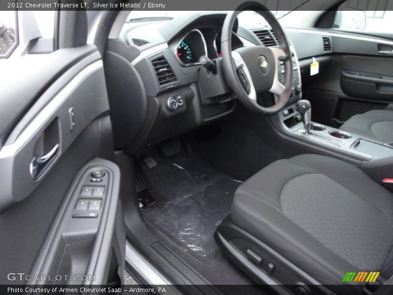 Silver Ice Metallic / Ebony 2012 Chevrolet Traverse LT
