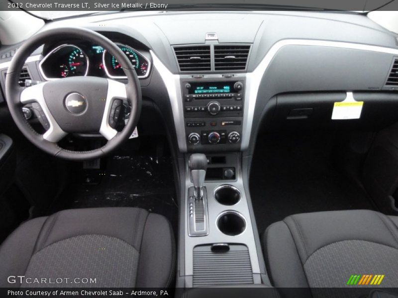 Silver Ice Metallic / Ebony 2012 Chevrolet Traverse LT