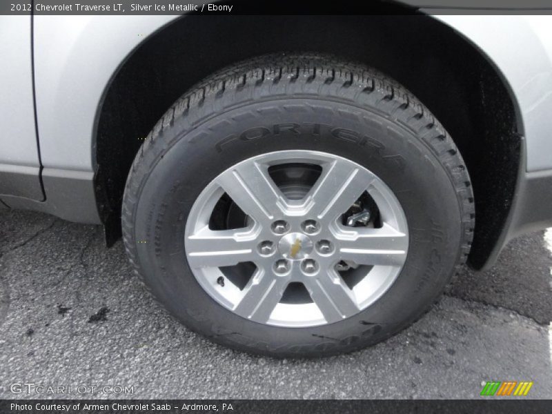 Silver Ice Metallic / Ebony 2012 Chevrolet Traverse LT
