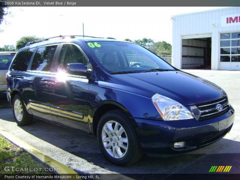 Velvet Blue / Beige 2006 Kia Sedona EX