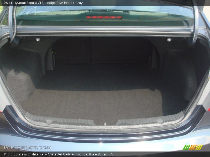 Indigo Blue Pearl / Gray 2011 Hyundai Sonata GLS