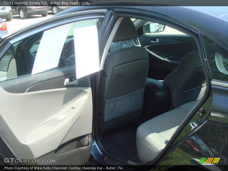 Indigo Blue Pearl / Gray 2011 Hyundai Sonata GLS