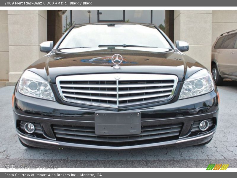 Black / Black 2009 Mercedes-Benz C 300 4Matic