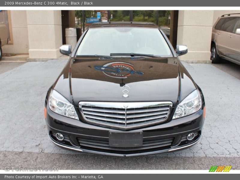Black / Black 2009 Mercedes-Benz C 300 4Matic