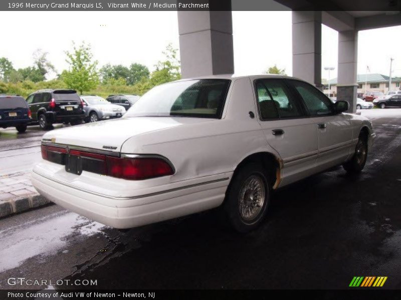 Vibrant White / Medium Parchment 1996 Mercury Grand Marquis LS