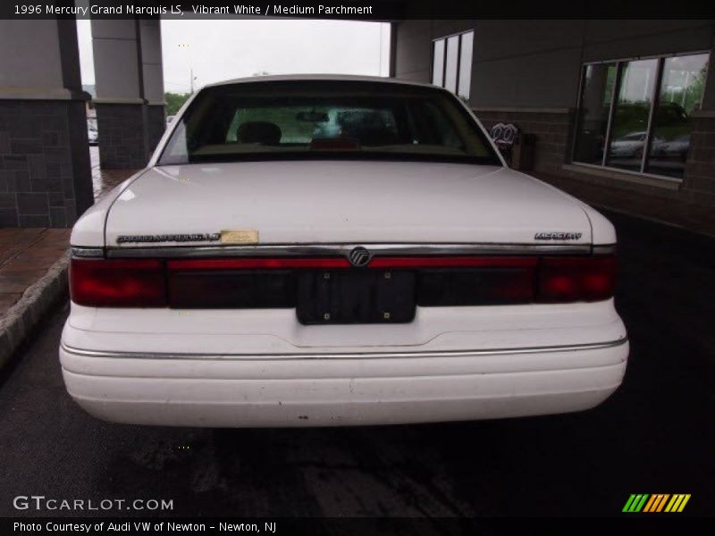 Vibrant White / Medium Parchment 1996 Mercury Grand Marquis LS