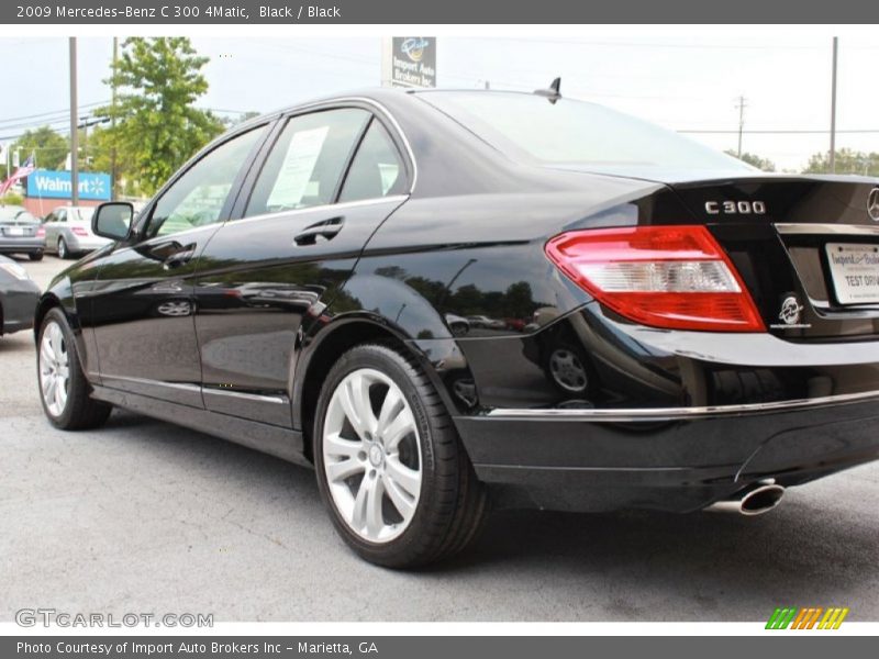 Black / Black 2009 Mercedes-Benz C 300 4Matic